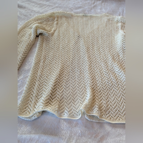 5/$25 Coldwater Creek XXL Cardigan Shrug Open Knit - Picture 8 of 8